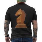 Chess  Chess Player Springer T-Shirt mit Rückendruck