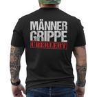 Cold Schnupfen Krank Flu T-Shirt mit Rückendruck