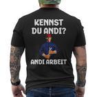 Craftsman Kennst Du Andi Andi Work T-Shirt mit Rückendruck