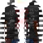 Drummer Drummer Drum Kit T-Shirt mit Rückendruck