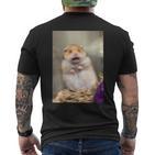 Hamster Schreit I Thank You Meme T-Shirt mit Rückendruck