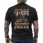 Ich Bin Ein Biker Papa Slogan Motorcycle T-Shirt mit Rückendruck