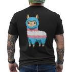 Transgender Lama T-Shirt mit Rückendruck