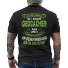 Geocacher Geocache Geocaching T-Shirt mit Rückendruck