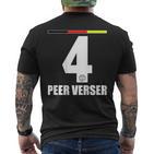 Germany Sauf Jersey Sauf Legend Peer Verser T-Shirt mit Rückendruck