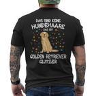 Golden Retriever Glitter Dog Holder Mix Dog T-Shirt mit Rückendruck