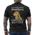 Golden Retriever Glitter Dog Holder Dog Owners T-Shirt mit Rückendruck