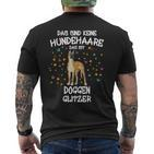Great Dane Glitter Dog Holder Great Dane Dog T-Shirt mit Rückendruck