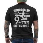 Handballer Sind Lieb Handball Saying Handball Fan T-Shirt mit Rückendruck