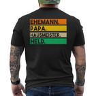 Hauswirt Papaateratertag Hausmeister T-Shirt mit Rückendruck