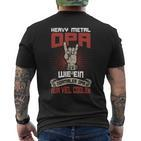 Heavy Metal Grandpa Slogan Rocker Grandad T-Shirt mit Rückendruck