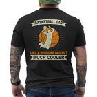 Herren Basketballer Papa Korbleger Dunkingater Basketball T-Shirt mit Rückendruck