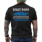 Herren Boot Papaiel Cooler Boot Papa Segeln T-Shirt mit Rückendruck