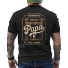 Herren Bürgermeister Papa Ehreatertag Orstvorsteherater T-Shirt mit Rückendruck