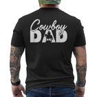 Herren Cowboy Papa Lustig Cowboy Papaatertag T-Shirt mit Rückendruck