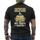 Herren Papaater Bier Saufenatertag T-Shirt mit Rückendruck
