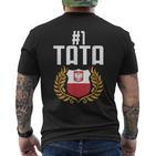 Herren Tatko Ojczulek Tato Papa Ojciecatertag Tata T-Shirt mit Rückendruck