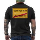 High School T-Shirt mit Rückendruck