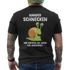 Hiking Snail Hiking Hiking T-Shirt mit Rückendruck
