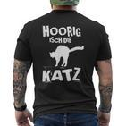 Hoorig Isch Die Katz Fasnet T-Shirt mit Rückendruck