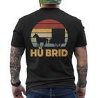 Hü Brid Pferd Kutsche Hybrid Kutscher Reiten Wortspiel T-Shirt mit Rückendruck