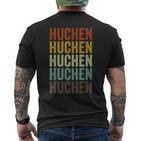 Huchen Fisch Retro Design Kurzärmliges Herren-T-Kurzärmliges Herren-T-Shirt, Vintage Angler Bekleidung