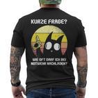 Humour Cat Slogan Vintage Cynic Cats T-Shirt mit Rückendruck