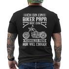 Ich Bin Ein Biker Papa Wie Ein Normal Papa Nuriel Cool S T-Shirt mit Rückendruck