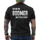 Ich Bin Ein Boomer Und Stolz Drauf T-Shirt mit Rückendruck