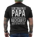 Ich Bin Stolzer Papa Einer Wonderful Tochter Vatio I S T-Shirt mit Rückendruck