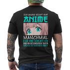 Ich Gucke Nicht Nur Anime Manga Kawaii T-Shirt mit Rückendruck