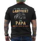 Ich Habe Zwei Titel Landwirt Und Papa Ich Rocke Sie Beide T-Shirt mit Rückendruck