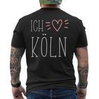 Ich Liebe Köln Ich Liebe Köln Black S T-Shirt mit Rückendruck