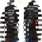 Was Ich In Meiner Freizeit Mache Traktor Landwirt T-Shirt mit Rückendruck