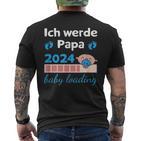 Ich Werde Papa 2024 Future Father T-Shirt mit Rückendruck