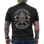 I'm A Man Of The Norse Lustiger Wikinger Ehemann Papa T-Shirt mit Rückendruck