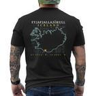 Island Eyjafjallajökull T-Shirt mit Rückendruck