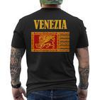 With Italian Flagenice -Enezia T-Shirt mit Rückendruck