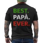 Italienisches Geschenk Füräter – Bester Papa Aller Zeiten Auf Italienisch T-Shirt mit Rückendruck