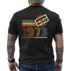 Jahrgang 1973 Retro Geburtstags Zum 51 Geburtstag T-Shirt mit Rückendruck