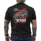 Jdm Drift Auto Cooles Retro Japan Tuning T-Shirt mit Rückendruck
