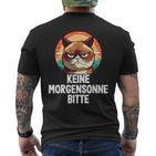 Keine Morgensonne Bitte Morgenmuffel T-Shirt mit Rückendruck