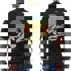 Kite Kiten Kiteboarding Kitesurfing Surf Vintage Retro T-Shirt mit Rückendruck