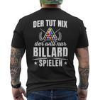 Kö Carambolage Billiard Cue T-Shirt mit Rückendruck