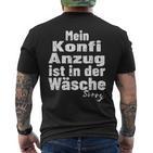 Konfirmanden Konfi Suit In Der Wäsche Confirmation T-Shirt mit Rückendruck