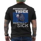 Körperlich Dickes Psychisch Krankes Opossum Mental Health Meme T-Shirt mit Rückendruck