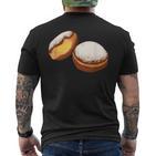 Krapfen Faschingskrapfen Berlin Pancakes T-Shirt mit Rückendruck