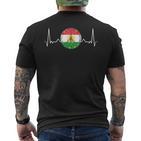 Kurdistan Kurde Kurdish Flag T-Shirt mit Rückendruck