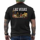 Las Vegas Nevada Strip For Casino And Poker Fans T-Shirt mit Rückendruck