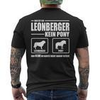 Leonberger Kein Pony Dog Dog Saying Dog T-Shirt mit Rückendruck